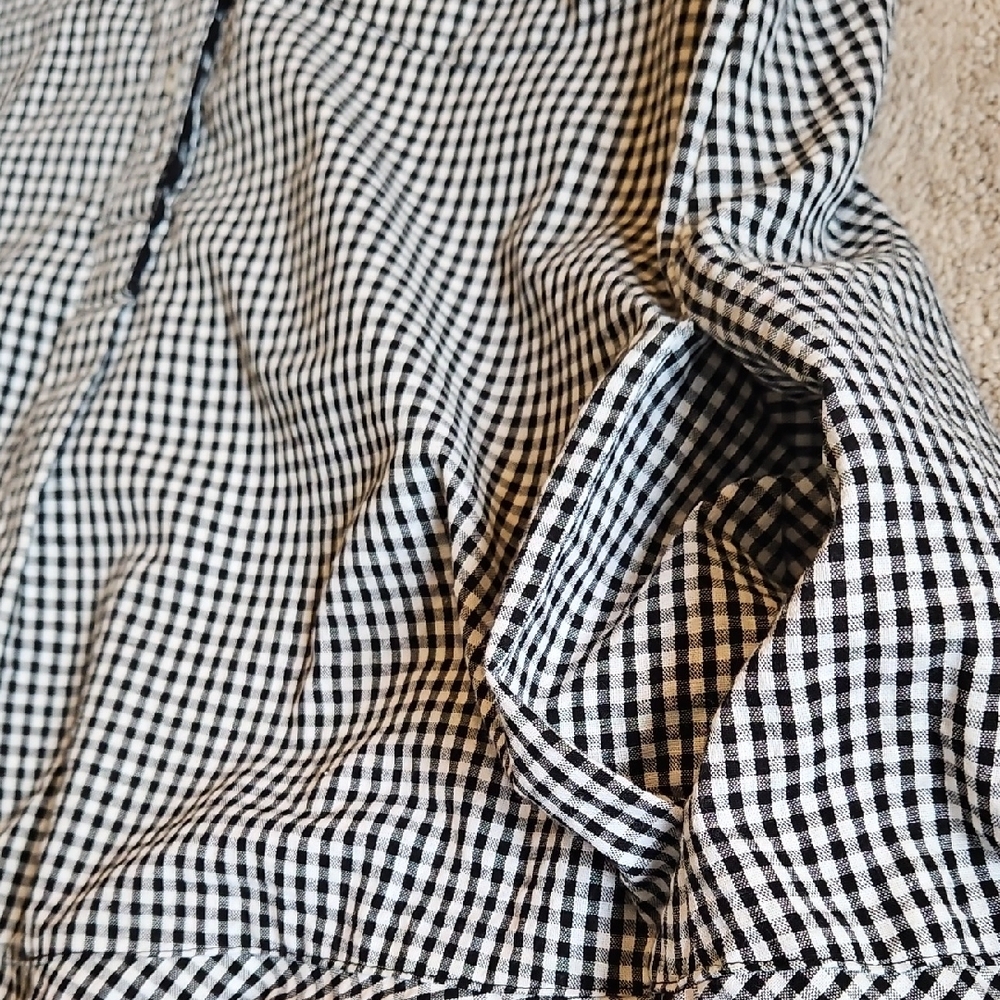Tuckernuck Cotton and Hemp Black and White Gingham Dress - Picture 16 of 16